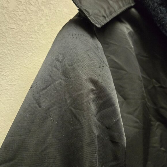 Vintage Horace Small Tuffy Jac Black Quilted Bomber Jacket Satin Flight Police G - Picture 8 of 14